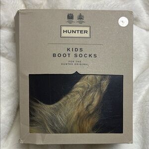 Hunter Kids Boot Socks with faux fur - Size L
